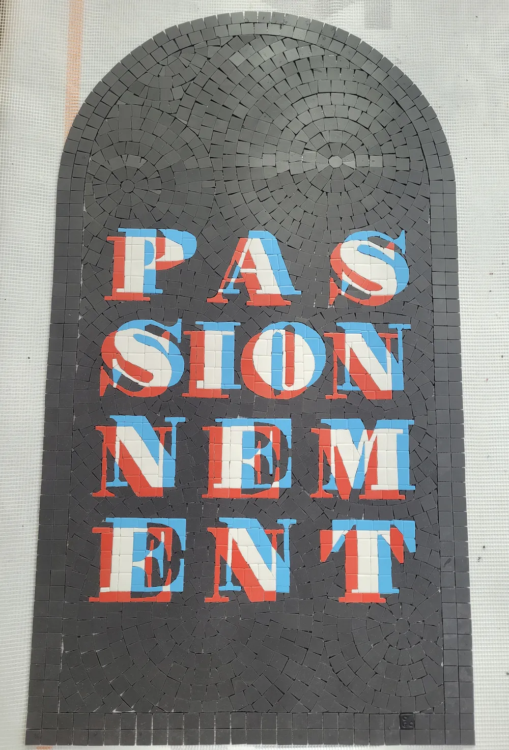 Panneau décoratif vertical "PASSIONNEMENT"