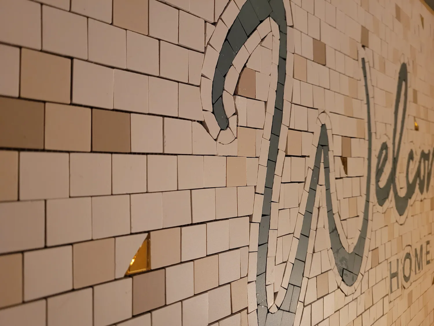 Zoom sur le Tapis d'entrée Welcome HOME