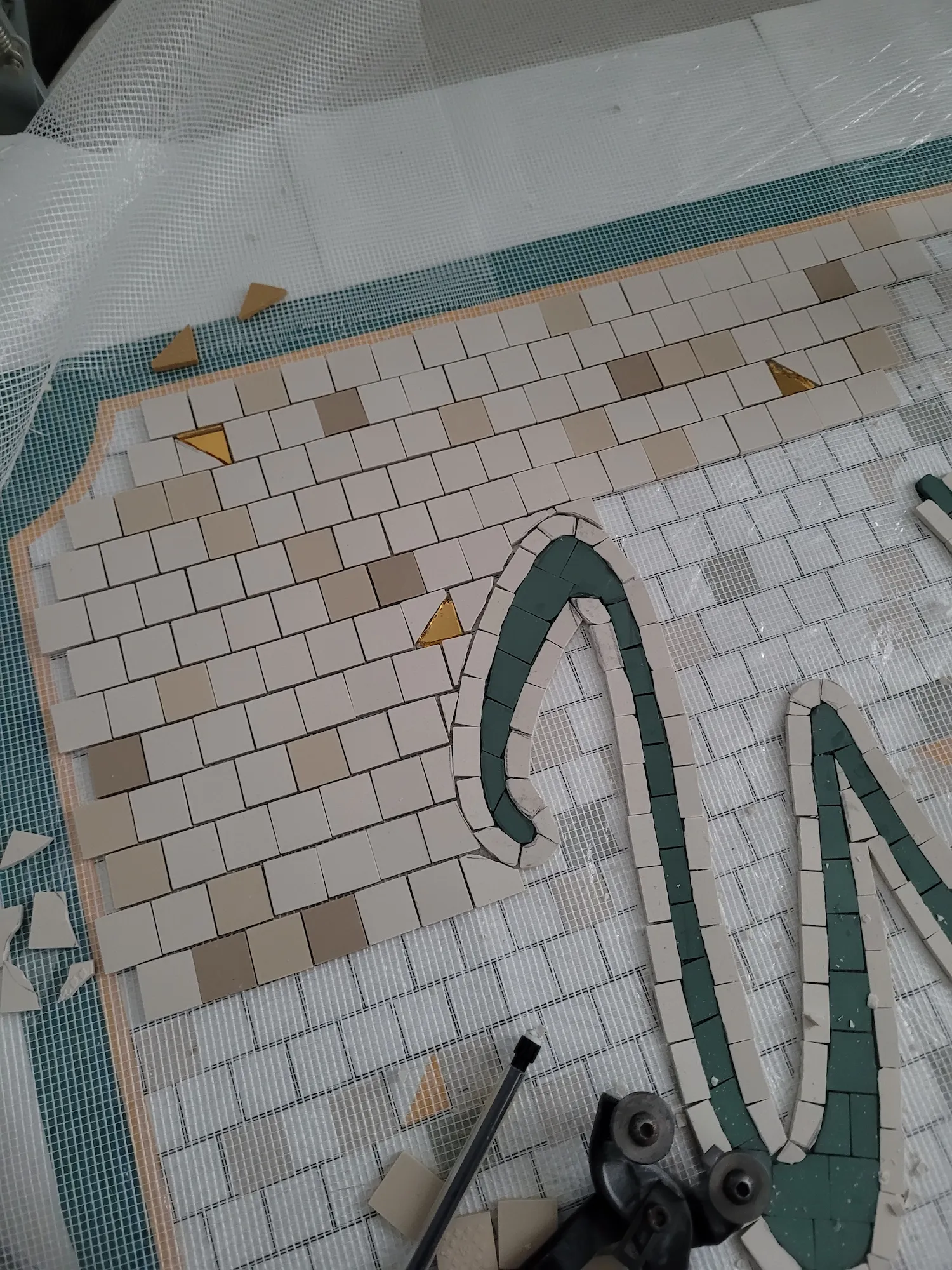 Réalisation du tapis d'entrée Welcome HOME