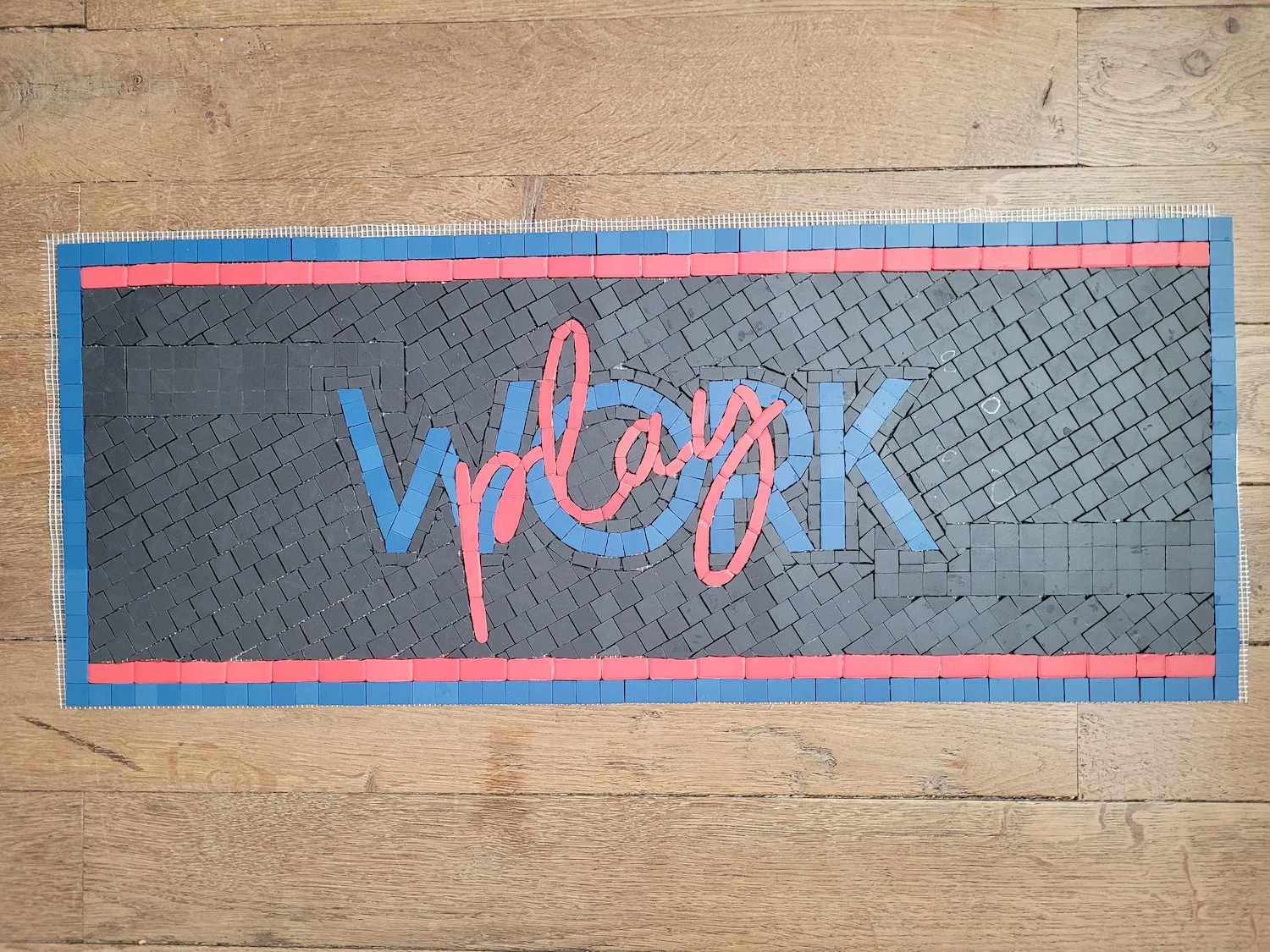 Enseigne décorative espace de co-working "Work play"