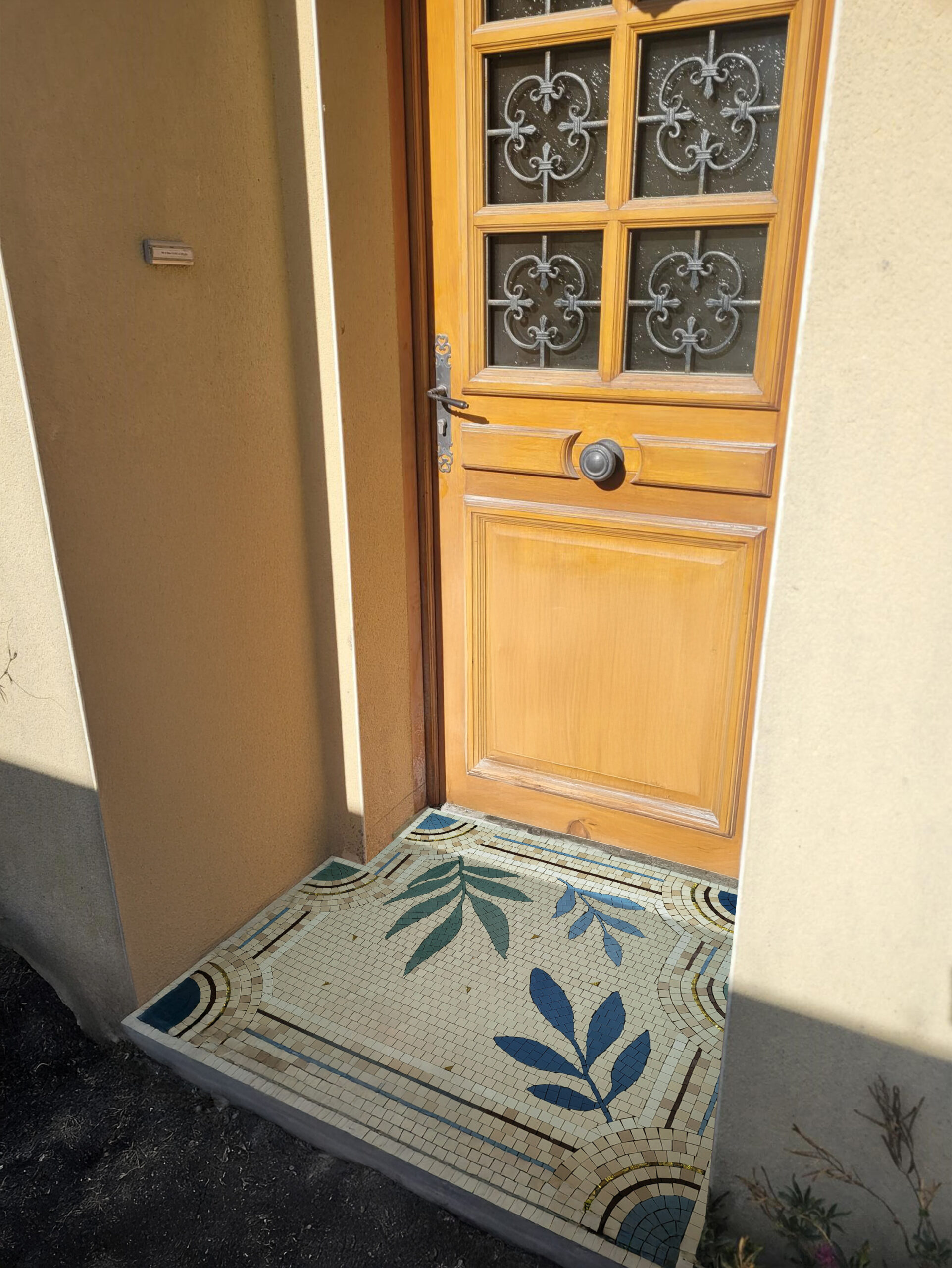 Tapis d'entrée Patio antique